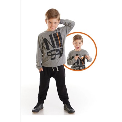 DenokidsKorkusuz Erkek Çocuk T-shirt Pantolon Takım