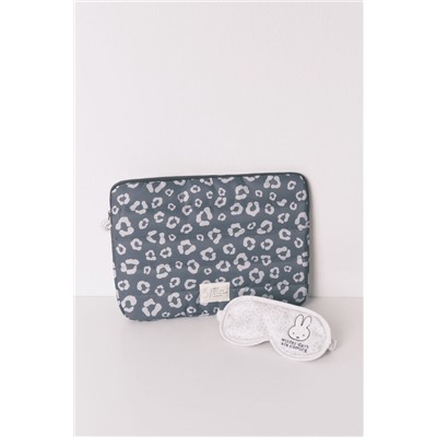 Funda portátil acolchada estampado animal