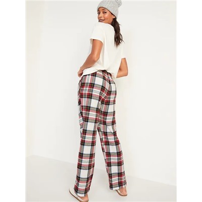 Matching Printed Flannel Pajama Pants for Women