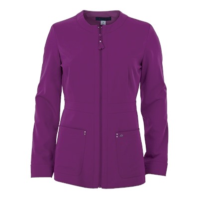 koi Sapphire Four-Way Stretch Scrubs Zipper Jacket