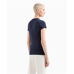 Slim fit T-shirt in stretch cotton jersey