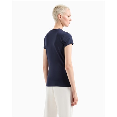 Slim fit T-shirt in stretch cotton jersey