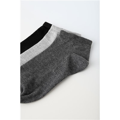 THREE-PACK OF BASIC ANKLE SOCKS
