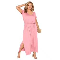 Летнее длинное платье Plus Size