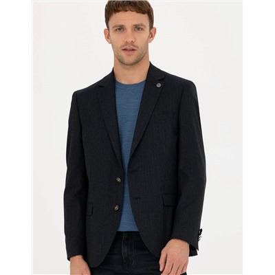 Lacivert Ekstra Slim Fit Blazer Ceket