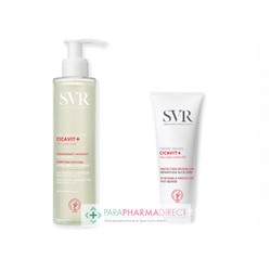 SVR CICAVIT+ Pack Cicatrisation Mains Gel Moussant 200ml + Crème Mains Protection Invisible 8h Réparation Accélérée 75g