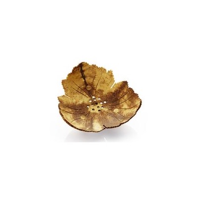 Мыльница из скорлупы кокосового ореха "Чашелистик" / Coconut Soap tray 3-petals flower