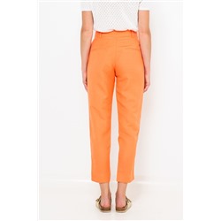 Pantalón slim de lino Coral claro
