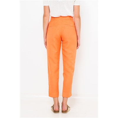 Pantalón slim de lino Coral claro