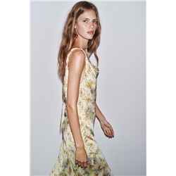 ZW COLLECTION PRINTED SATIN DRESS