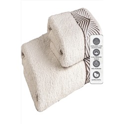 Ndare Banyo Havlu Seti %100 Pamuk Pramit Desen [50x90 Cm El Ve Baş Havlusu, 70x140 Cm Banyo Havlusu] N2061