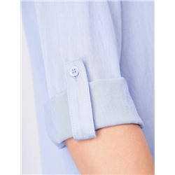 Açık Mavi Comfort Fit Uzun Kollu Gömlek