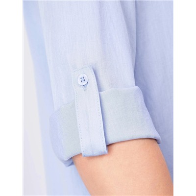 Açık Mavi Comfort Fit Uzun Kollu Gömlek