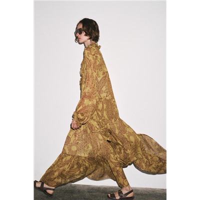 ZW COLLECTION LONG PRINTED DRESS