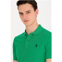 Erkek Yeşil Basic Polo Yaka Tişört