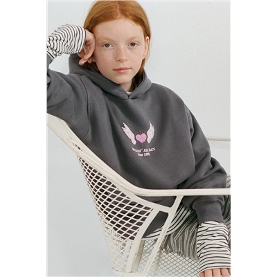SUDADERA CAPUCHA ESTAMPADO