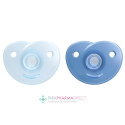 Avent Sucettes Soothie 0-6 mois Bleues x2