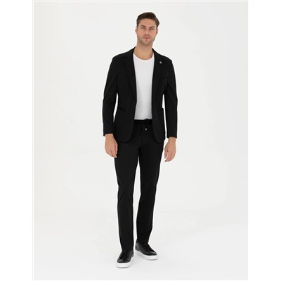 Siyah Ekstra Slim Fit Kumaş Pantolon