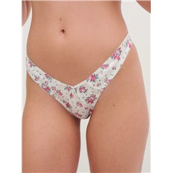 Ditsy Floral Ruffled Thong Panty