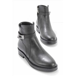 Bambi Siyah Kadın Bot & Bootie K02826010809