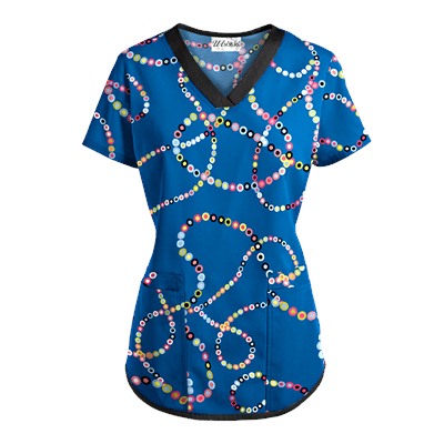 UA Life Saver Royal Scrub Top