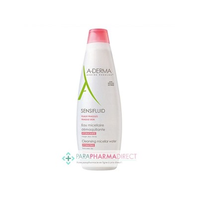 A-Derma Sensifluid Eau Micellaire Démaquillante Hydratante 500ml