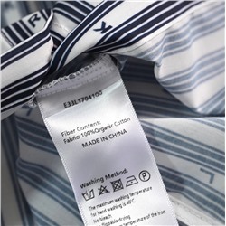 Хлопковая рубашка с контрастным воротником и буквенными полосками KARL LAGERFEL*D ОРИГИНАЛ!