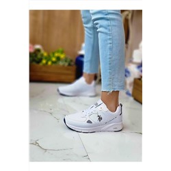 U.S. Polo Assn. Kadın Orjinal Beyaz Micro Fiber Şık Daily Sneaker Spor Ayakkabı Women Comfort Shoes secvanceswomen