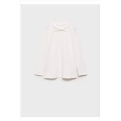 MANGO Kids, Uzun kollu pamuklu polo gömlek