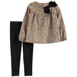 Baby 2-Piece Leopard Top & Legging Set