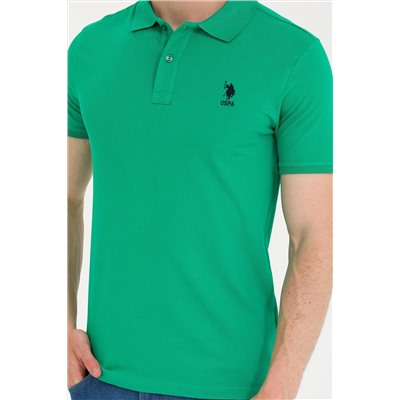 Erkek Yeşil Basic Polo Yaka Tişört