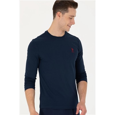 Erkek Lacivert Basic Sweatshirt