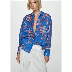 Camisa fluida estampado floral