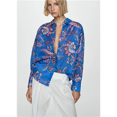 Camisa fluida estampado floral