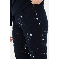 Kadın Lacivert Pijama Takımı