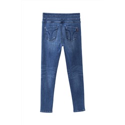 Vaquero skinny fit de tiro alto Azul marino