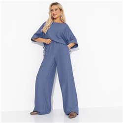 Брючный костюм свободной посадки, Энергия цвета (blue, 2 в 1)
