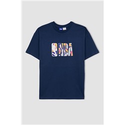Defacto Fit Nba Lisanslı Oversize Fit Bisiklet Yaka Sporcu Kısa Kollu Tişört A1329AX23SM
