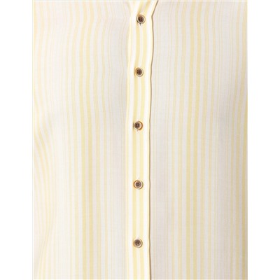 Sarı Slim Fit Uzun Kollu Gömlek