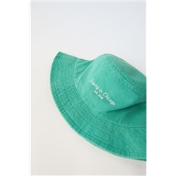 EMBROIDERED SLOGAN BUCKET HAT