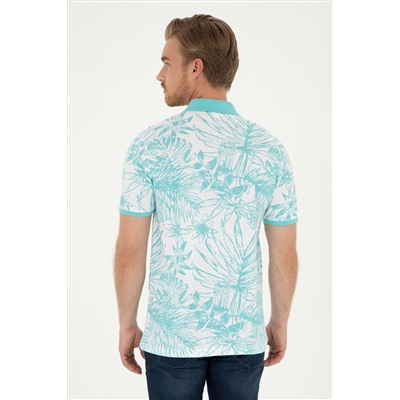 Erkek Regular Fit Polo Yaka Mint Tişört