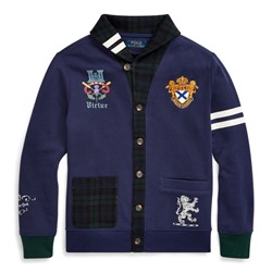 BOYS 8-20 Collegiate Fleece Cardigan