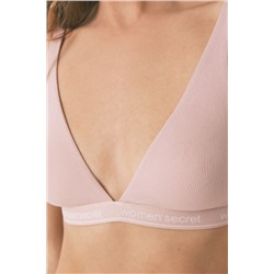 Sujetador halter FANTASTIC algodón rosa