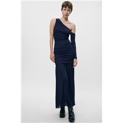 VESTIDO MIDI ASIMÉTRICO ZW COLLECTION