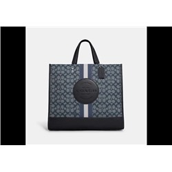 Dempsey Tote 40 In Signature Jacquard With Stripe And Coach Patch