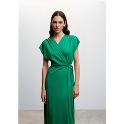 Vestido cruzado lazo