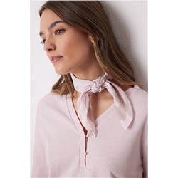 Pañuelo para cuello rayas rosa