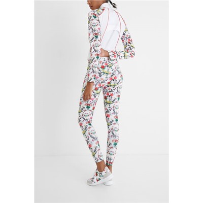 Legging slim tobillero floral