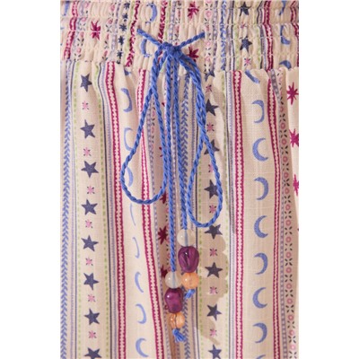 Pantalón corto estampado multicolor