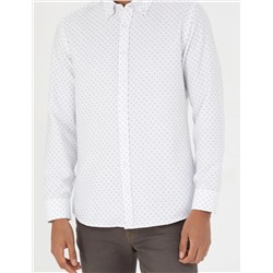 Haki Slim Fit Uzun Kollu Gömlek